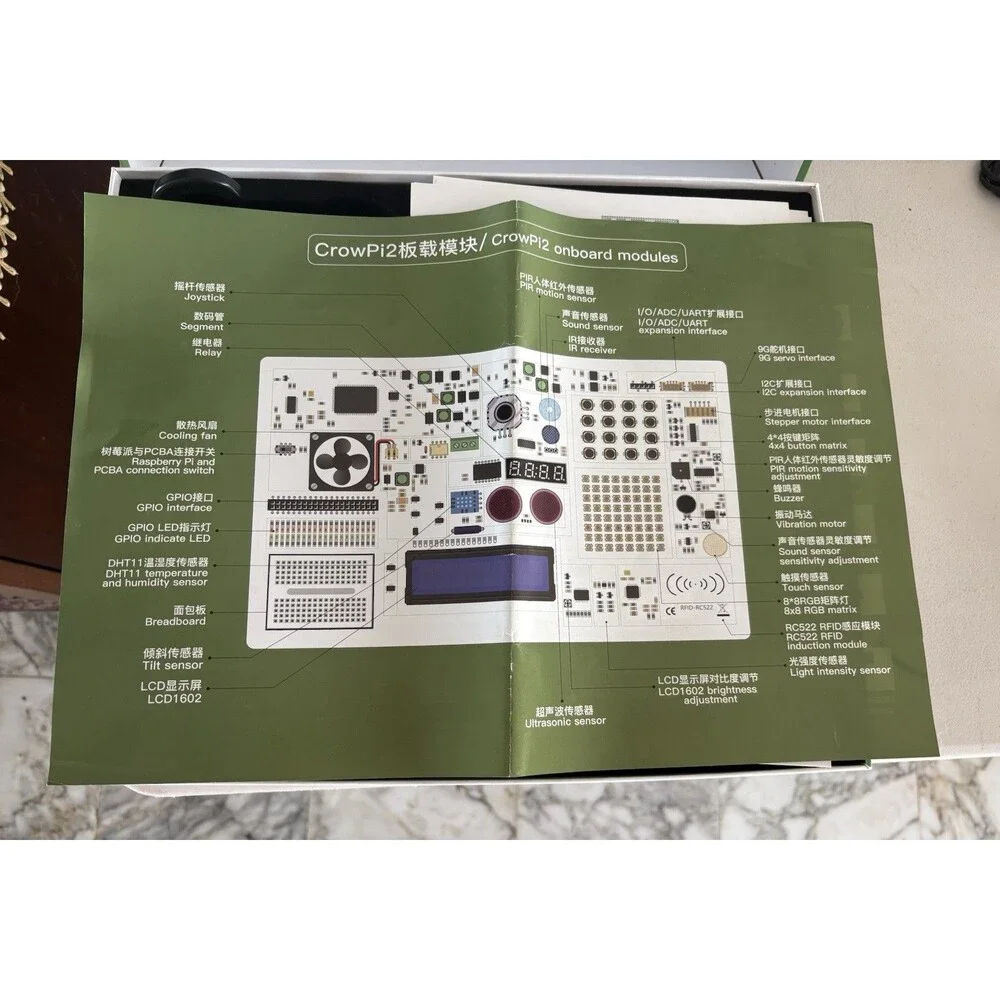CrowPi2 Laptop All-in-One Stem Learning Platform Raspberry Pi 4B Laptop Tested